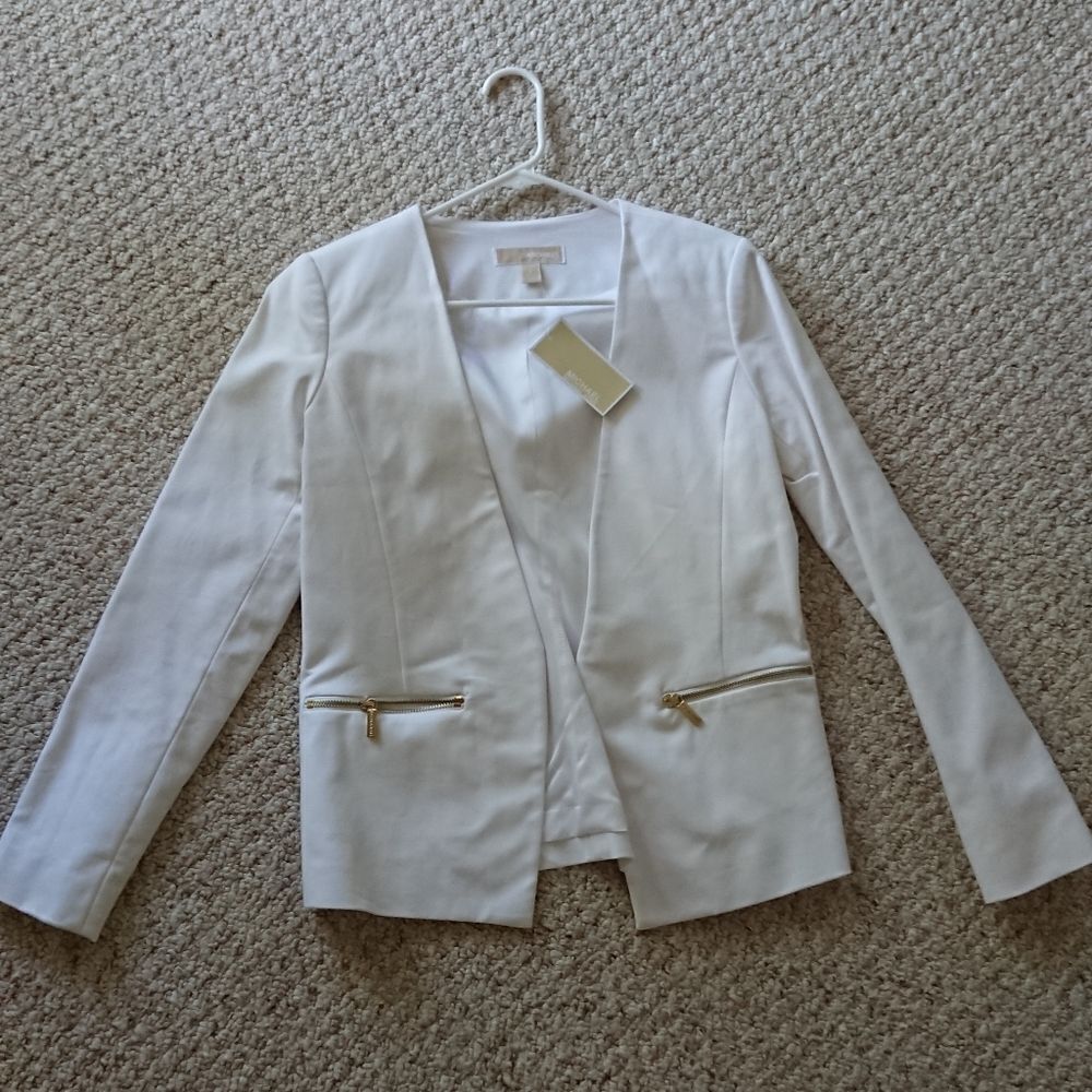 Michael Michael Kors white basic blazer